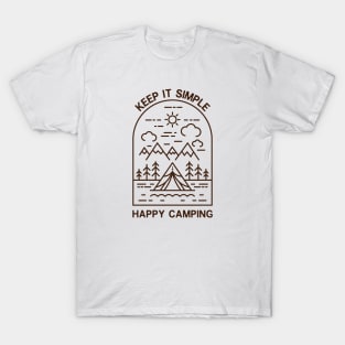 Monoline Camping T-Shirt